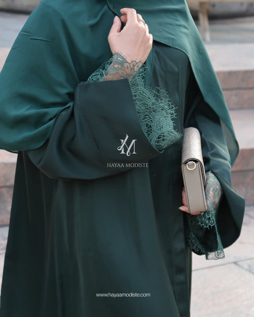 Lace Sleeve Abaya